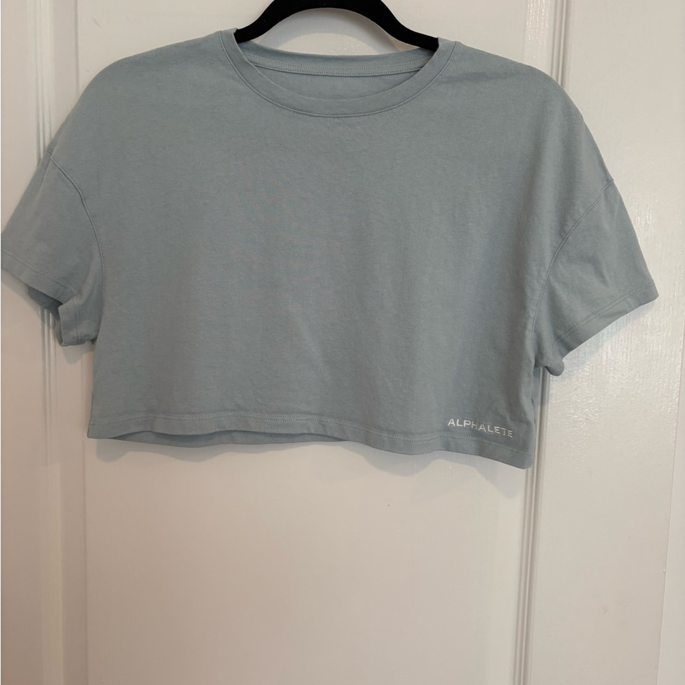 Alphalete Green Short Sleeve Crop T-Shirt
